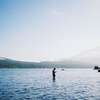 In lake