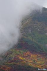 錦秋の朝日連峰山行-12