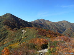 秋の朝日連峰山行-5