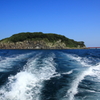 雄島と航跡