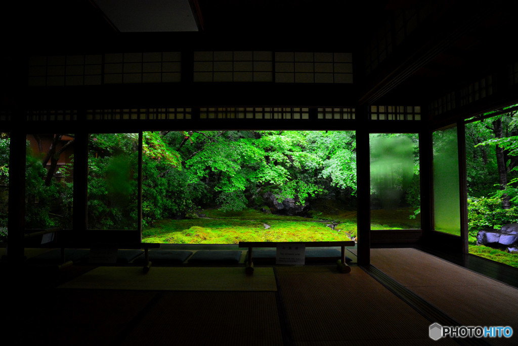 瑠璃光院・雨の書院