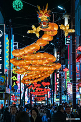 春節・ドラゴン・中華街