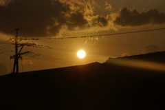 喜界島での日の出