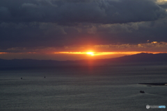 南港の夕焼け
