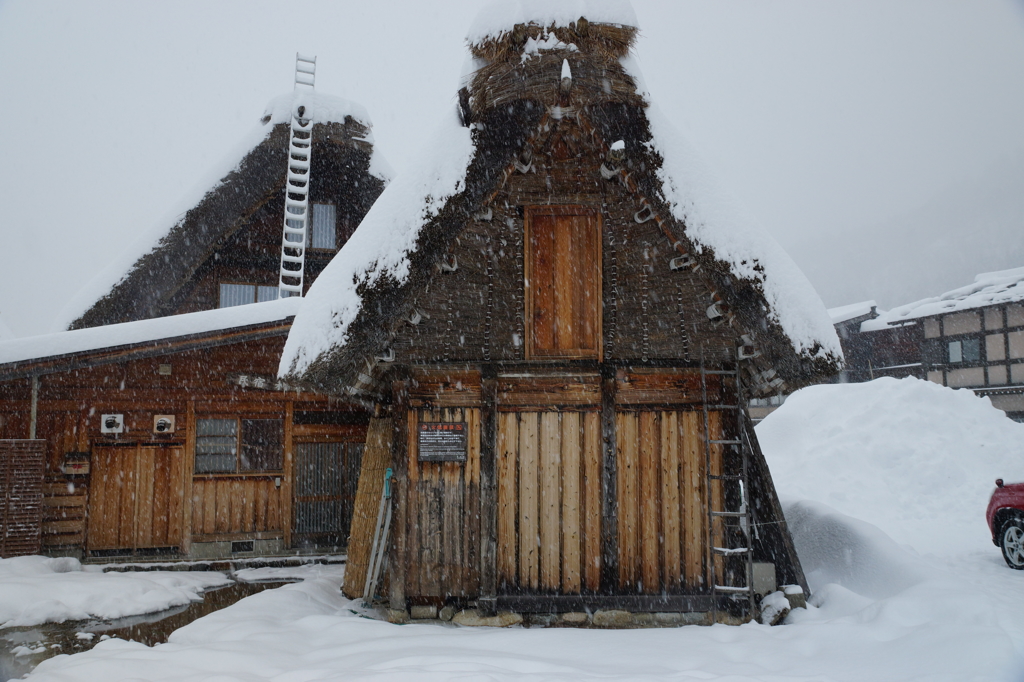 雪が小降りに