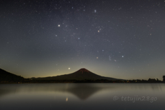 富士と冬の星座Ⅱ