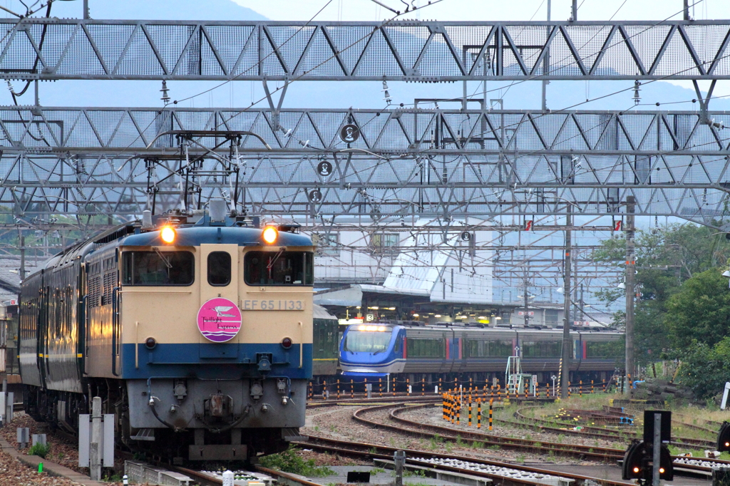 上郡駅　トワイライトエクスプレス+スーパーはくと