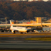 Airport at sunset