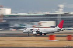 離陸 流し撮り JAL