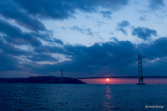 sunset akashibridge