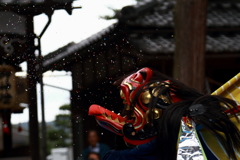 地元秋祭り　獅子奉納１