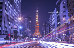 深夜の東京タワー