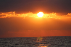 日本海の夕日