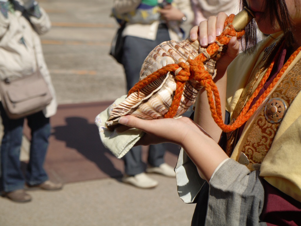 法螺貝、上野天神祭