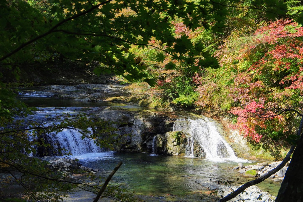秋の渓流