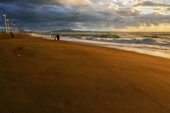 日本海の夕暮れ