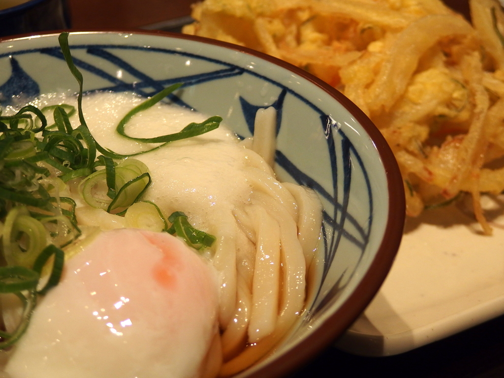うどんとかきあげ