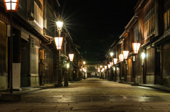 夜の東山茶屋街