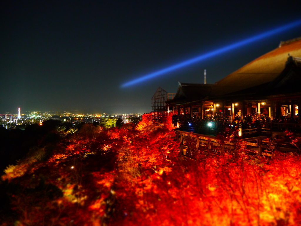 清水寺紅葉ライトアップ