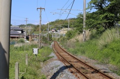 津嶋神社からの線路