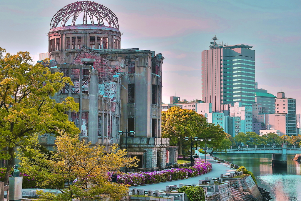 今朝のドーム（HDR)