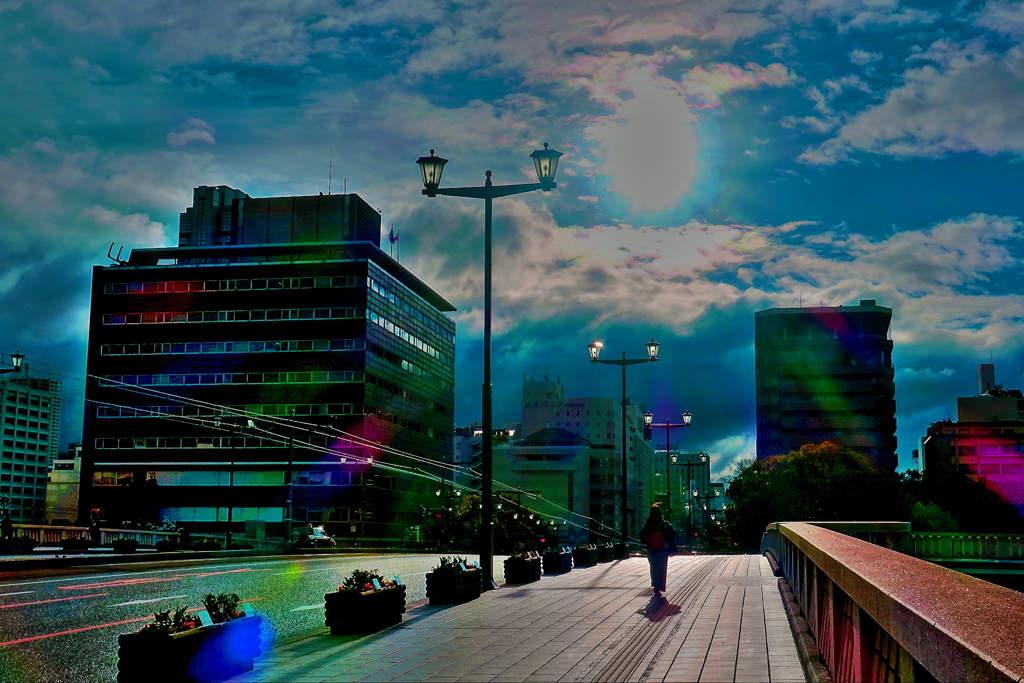 雨上がり・・午前7時過ぎの空・・