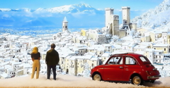 晴天の雪景色(Ⅰ) 1968 Fiat500L 1/43
