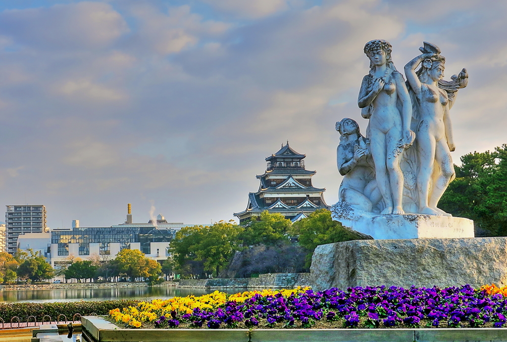 花の女神像※HDR