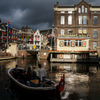 アムステルダム　ボートのある情景　その二