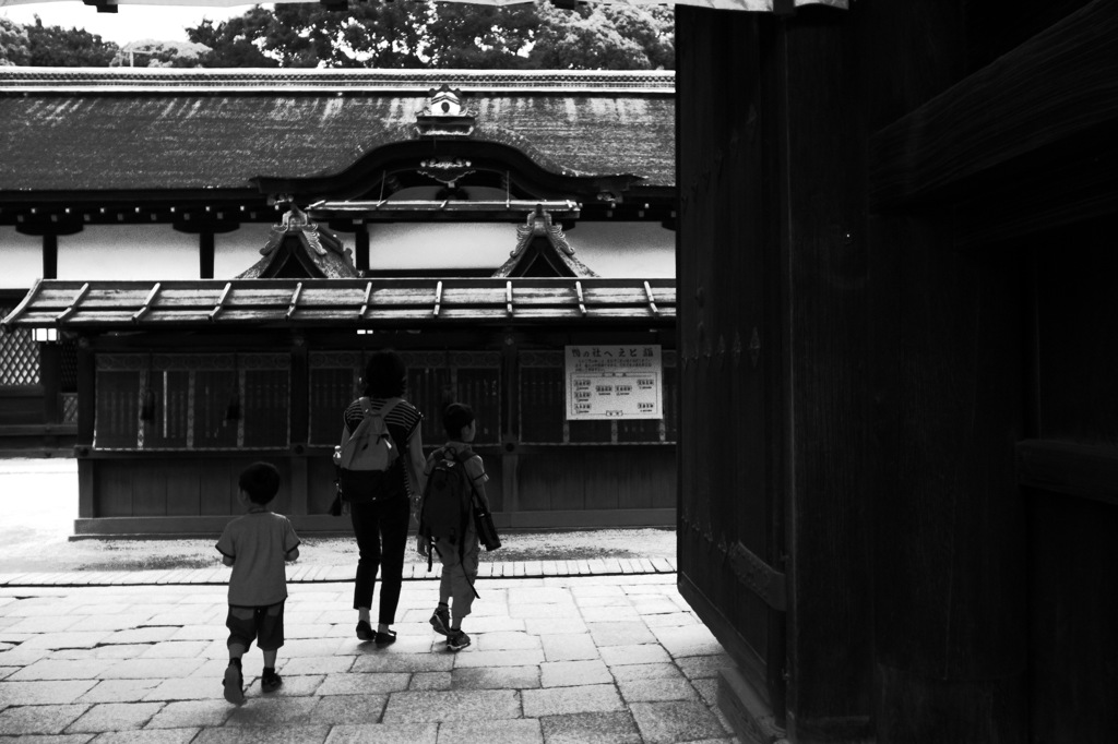 下鴨神社・家族にて