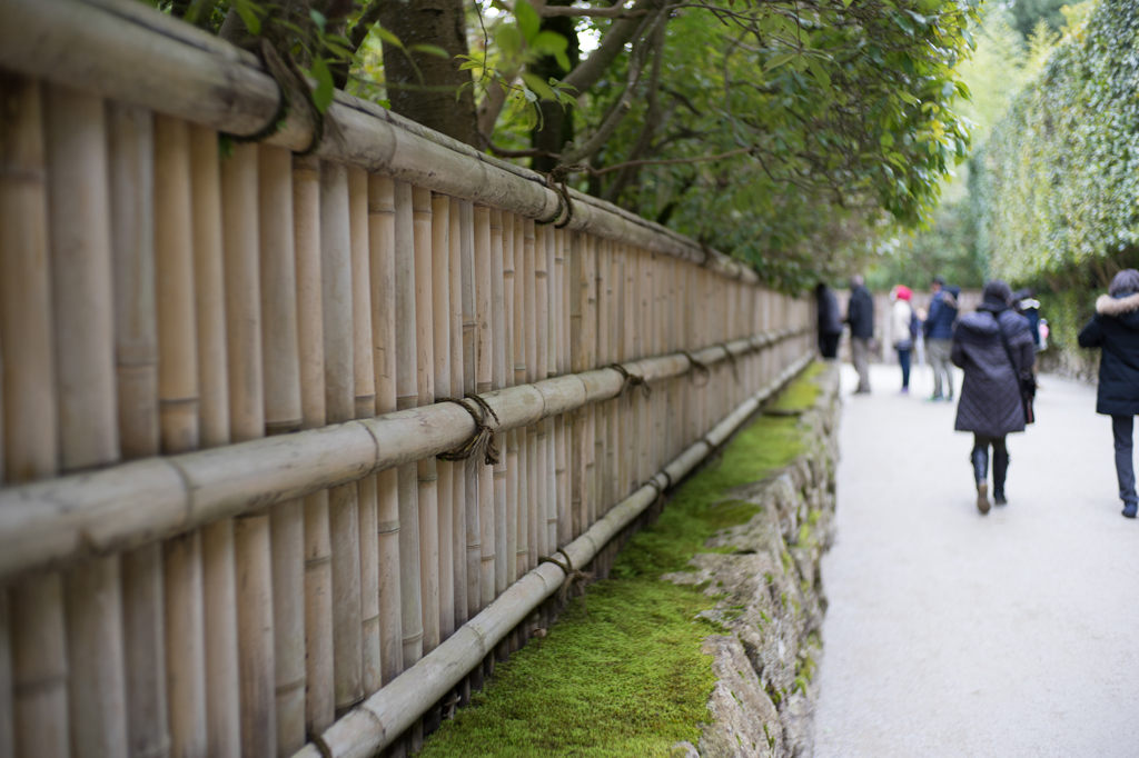 銀閣寺にて