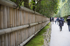 銀閣寺にて