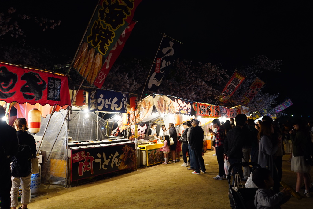 舞鶴公園　夜の部　花より団子３