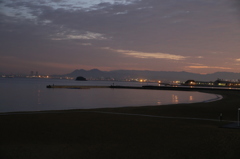 百道浜の朝