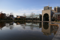 水鏡のある博物館