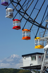 富士山と観覧車。