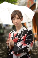 浅草で浴衣ポトレ⑬