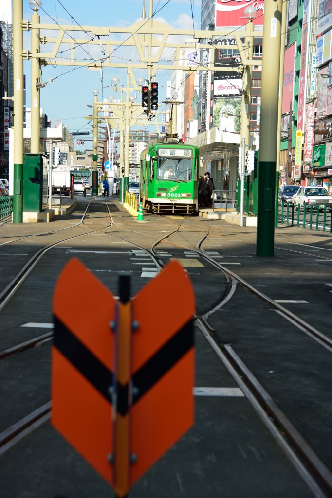 路面電車の走る街
