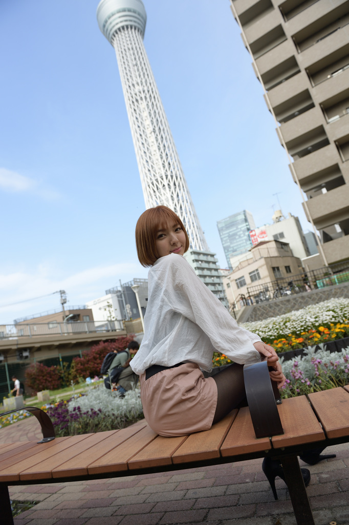 スカイツリーでデートポトレ⑥
