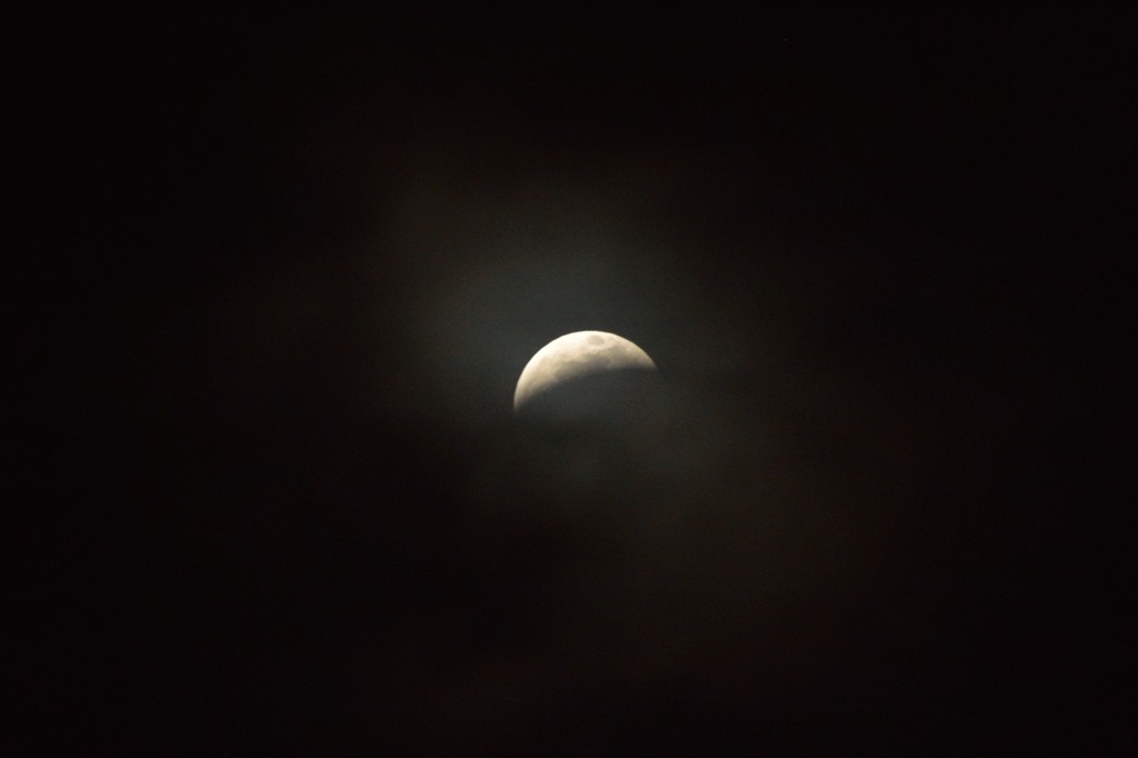 今夜は皆既月食①