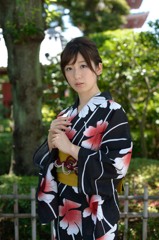 浅草で浴衣ポトレ①