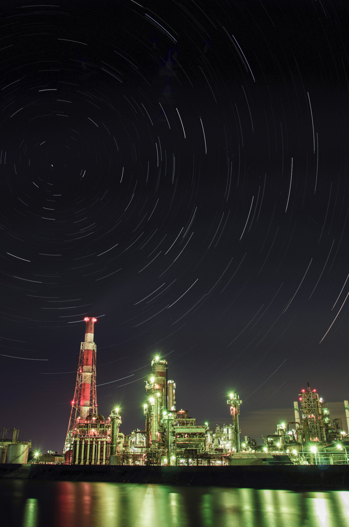 四日市星景