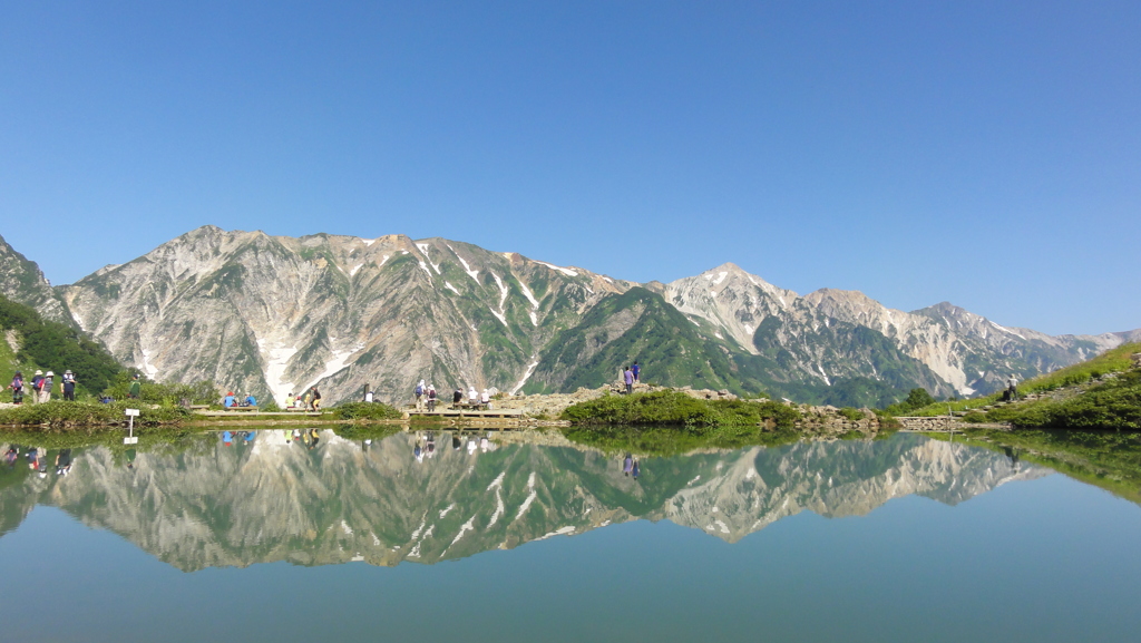 八方池・逆さ白馬三山
