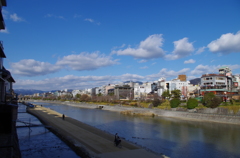 鴨川等間隔の雲