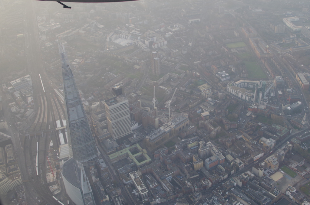 ロンドン上空