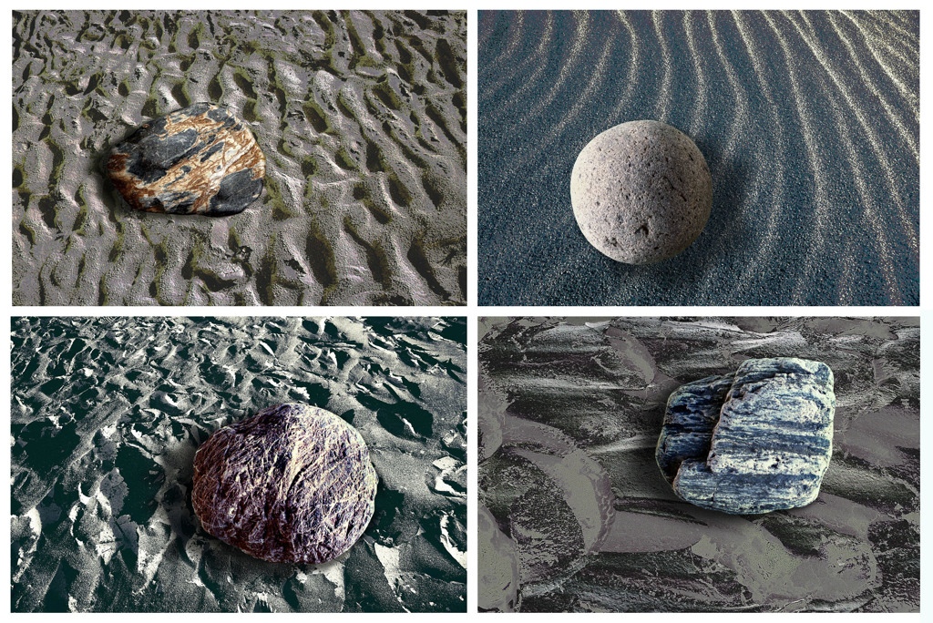 石と砂