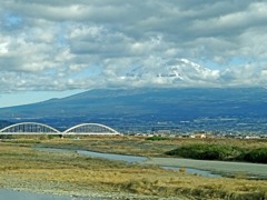 富士川と富士山