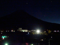 明け方の富士山