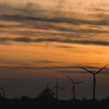sunset+windmill