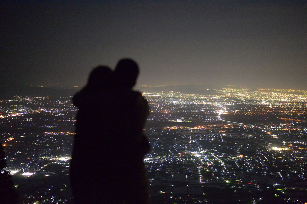 恋人たちに参加していただきました２。（池田山夜景）　DSC_1229　